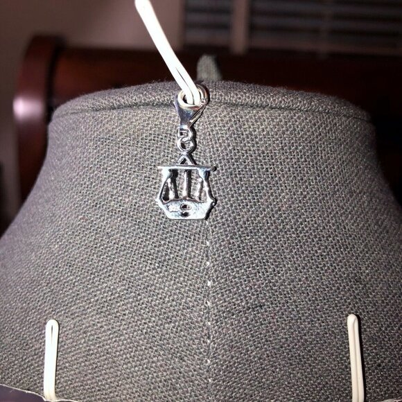 Sterling Silver Charm Libra Horoscope Pendant for Bracelet Charm - Picture 6 of 7